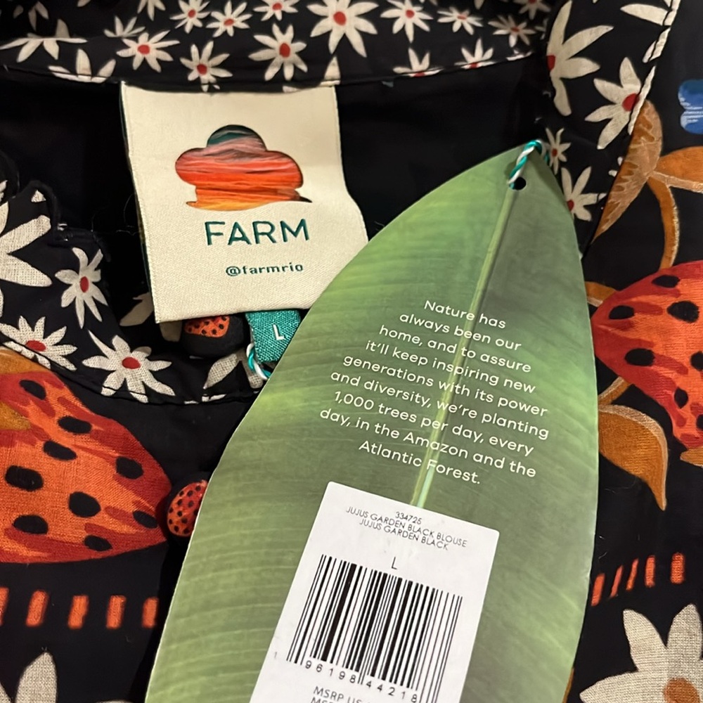 FARM RIO Jujus Garden Floral Blouse - Picture 9 of 11